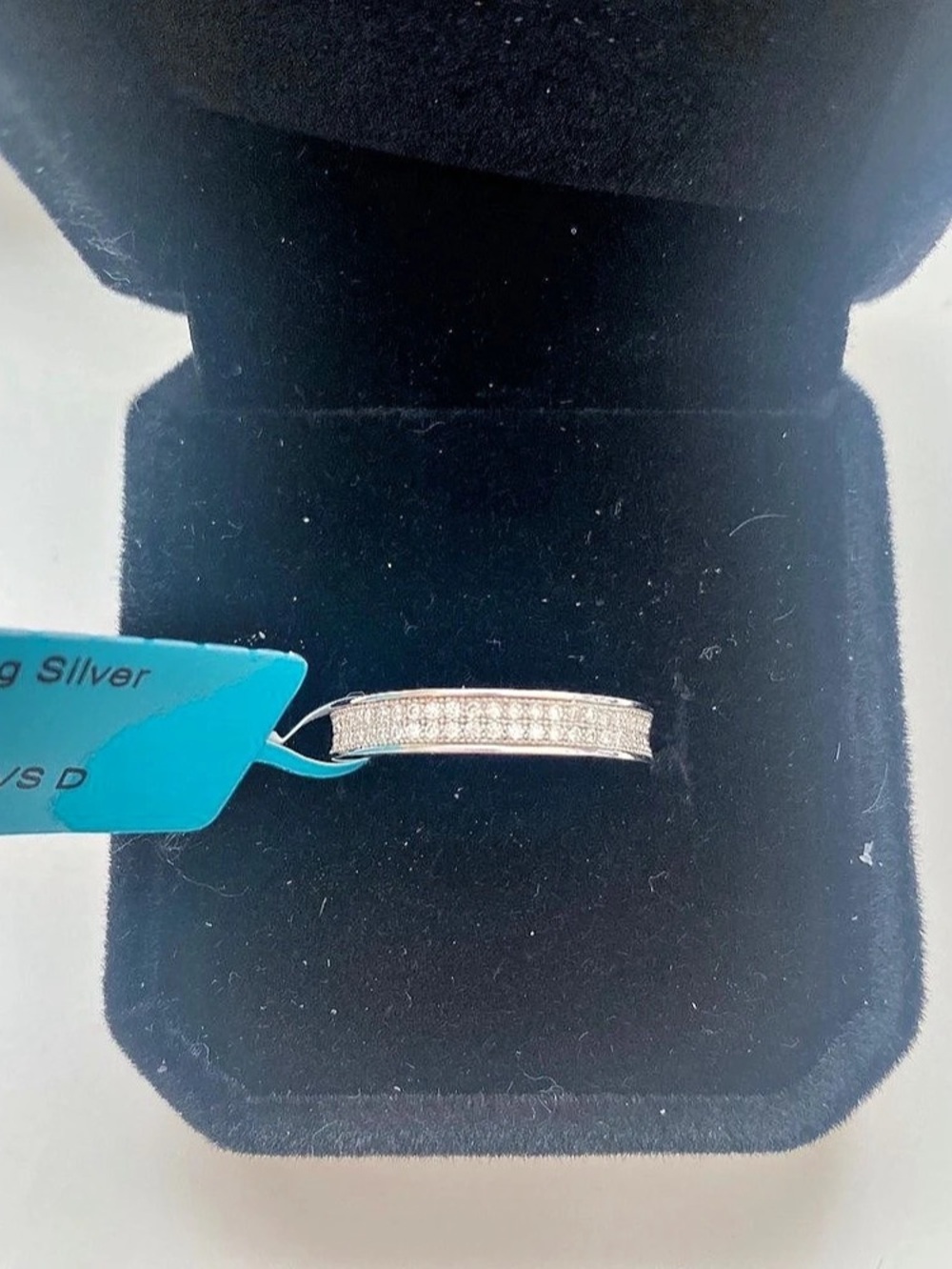 Moissanite Stackable Eternity Band Size 7